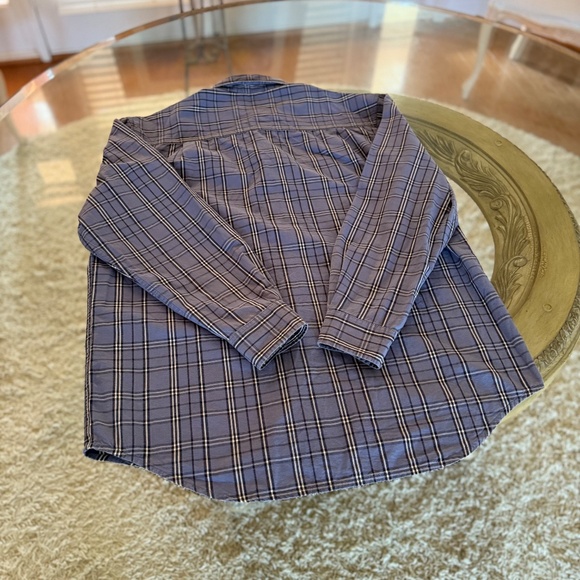 Timberland Men's Large Blue Plaid Check Long Sleeve Shirt Regular Fit Casual - Picture 2 of 10